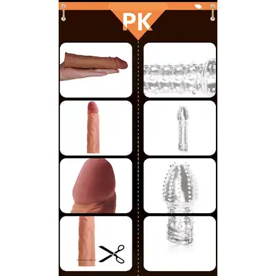 LoveToy - Pleasure X-Tender. Stymulująca nakładka przedłużająca penisa z wypustkami 7,5". Mega sale!