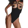 Demoniq - Estrella. Czarne body z odkrytym biustem. Rozmiar M. 