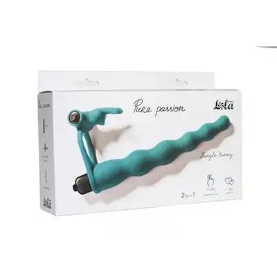 Lola Strap - on Pure Passion Jungle Bunny green. Bestseller dla dwojga do podwójnej penentracji.