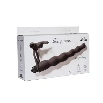 Lola Strap - on Pure Passion Jungle Bunny black. Bestseller dla dwojga do podwójnej penentracji.