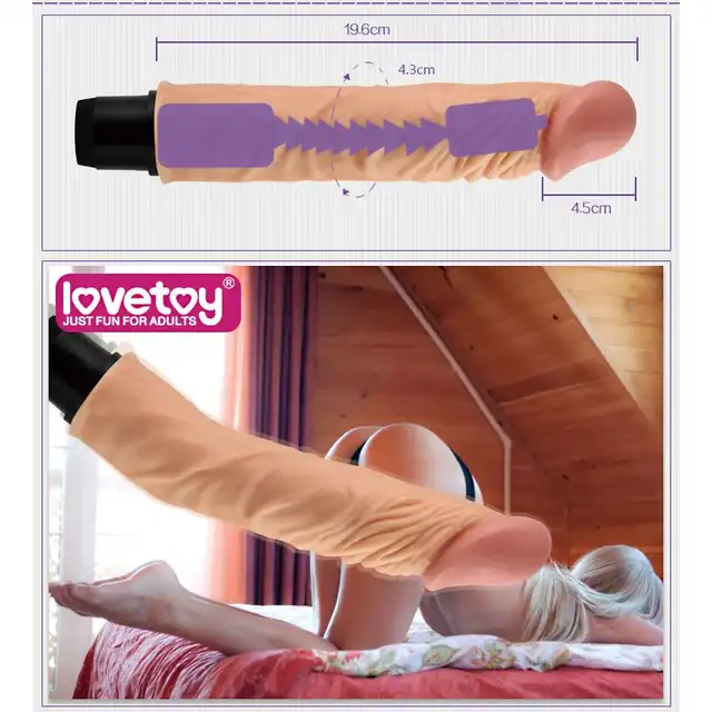 LoveToy - Reel Feel Flexi. Elastyczny super wibrator z cyber skóry. Miękki materiał, świetna giętkość.