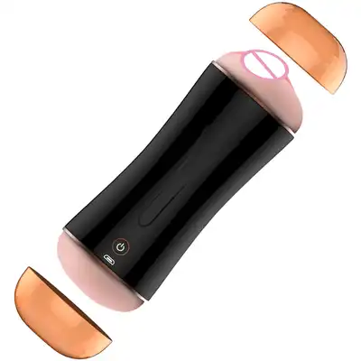 Boss Series - Masturbator-Vibrating Masturbation Cup USB 10 function - Podwójny masturbator z sensorem ruchu