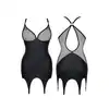 Demoniq - Eris Premium. Zmysłowa sukienka z zapinkami oraz pończochy w komplecie. Rozmiar M. 