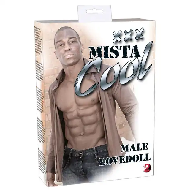 You2Toys - Mista Cool. Dmuchana lalka czarnoskórego mężczyzny prawdziwych rozmiarów. Spełnij swoje fantazje