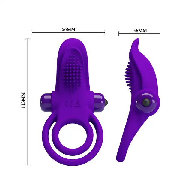 Pretty Love - Vibrating Penis Ring. Ring erekcyjny - 10 trybów wibracji, specjalna stymulująca struktura. Bestseller. 