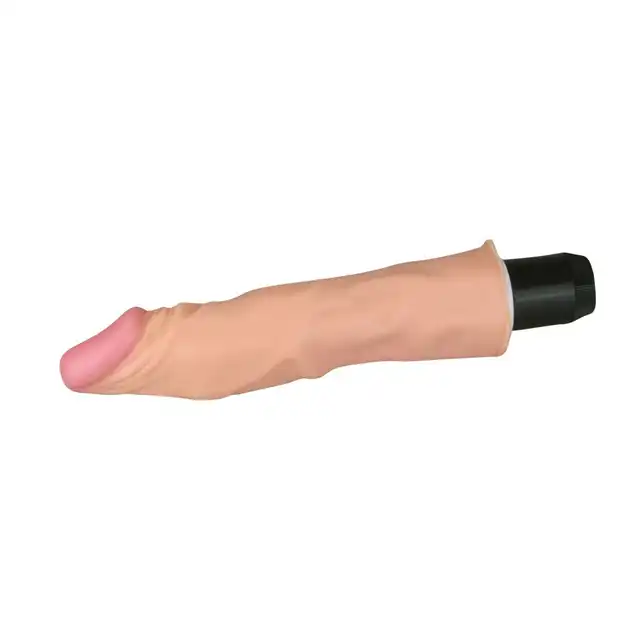 LoveToy - Reel Feel Flexi. Elastyczny super wibrator z cyber skóry 9,5". Miękki materiał, świetna giętkość.
