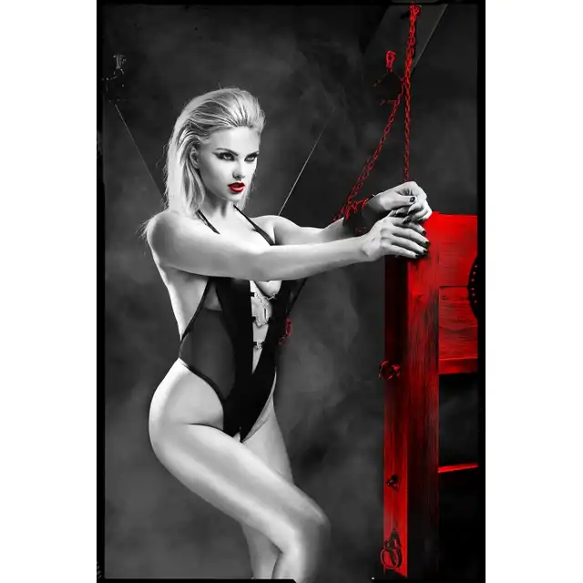 Demoniq - Apate001. Drapieżne body open bottom. Rozmiar M. 
