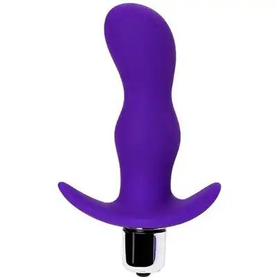 A- Toys. Vibro anal plug A-Toys, size: S; purple. Korek analny z mocnym wibratorem. 100% silikon.  