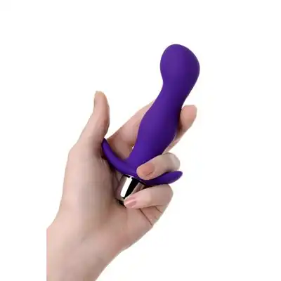 A-toys - Anal Vibating Plug Purple M. Jedna silna prędkość, 12,9 cm długości, falista struktura dla lepszej stymulacji. 