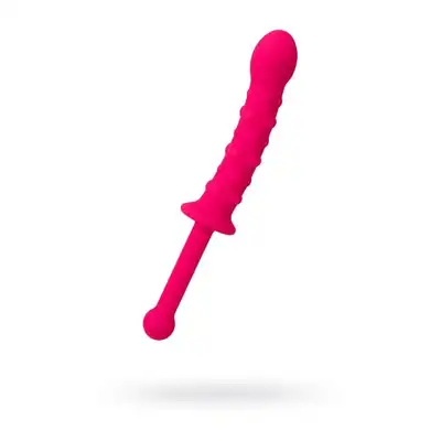 Toyfa PoPo Pleasure. Double anal Plug Pink.Dildo analne z rękojęścią . 100% Silikon medyczny. 24.5 cm.