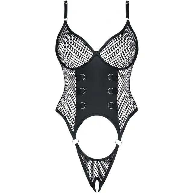 Demoniq - DDReja001. Czarne, seksowne body w rozmiarze M. 