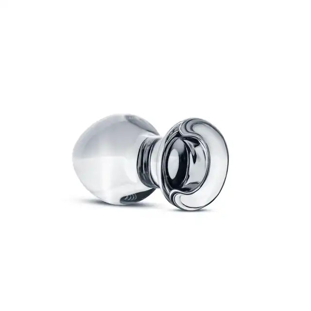 Gildo - Glass Buttplug No. 26. Gruba szklana wtyczka analna. Klasyczny kształt, 9 cm długości. 