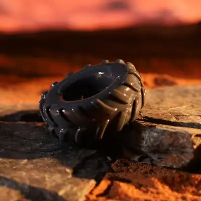 Boners - Tire Cock Ring. Mega designerski ring w kształcie opony. Gruby i solidny. 