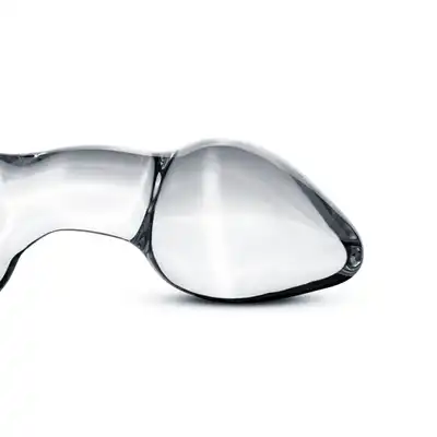 Gildo - Glass Prostate Plug No. 13. Szklany wygięty plug analny dodatkowo stymulujący prostatę. 