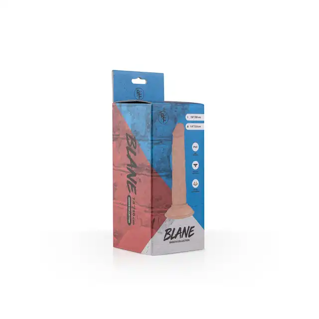 Real Feel - Blane Realistic Dildo. Realistyczne miękkie dildo z przyssawką. 20 cm, idealny prezent!