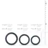 Boners - Boners 3 Ring kit (flat rings). 3 płaskie ringi erekcyjne z super elastycznego silikonu. 
