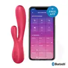 Satisfyer - Mono Flex Red Berry. Nowoczesny wibrator króliczek sterowany aplikacją. Mega sale!