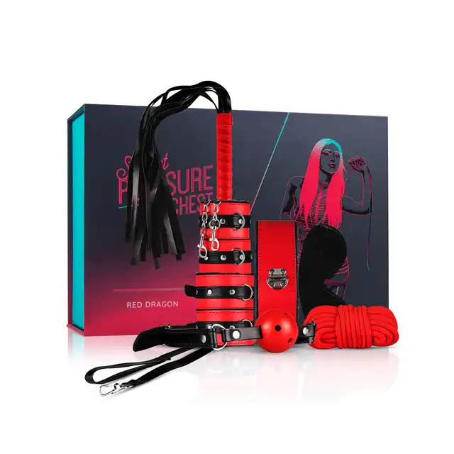 LoveBoxxx - Secret Pleasure Chest Red Dragon. Super zestaw luksusowych zabawek BDSM. 