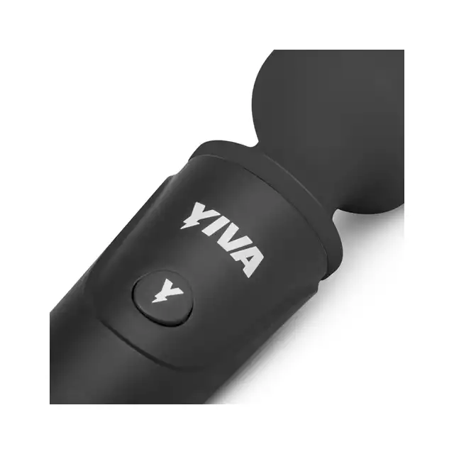Yiva - Power Massager Black. Magiczna różdżka, klasyczny design i uniwersalny kolor.  