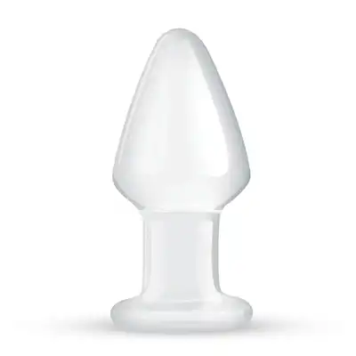 Gildo - Glass Buttplug No. 25. Klasyczna szklana wtyczka analna, 9,6 cm. 