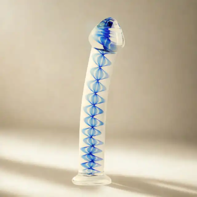 Gildo - Glass Dildo No. 4. Szklane dildo do stymulacji punktu G i P, 17,5 cm.