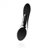 Sway Vibes - Wand Vibrator Black. Magiczna różdżka z ultra miękkiego, aksamitnego silikonu. Elegancki wzór. 