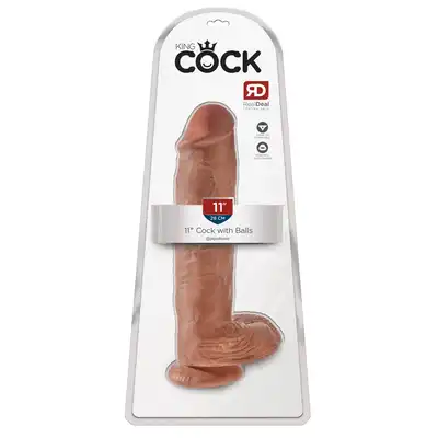 KC 11" Cock with Balls Tan