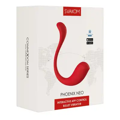 Svakom - Phoenix Neo. Interaktywny wibrator sterowany aplikacją. Ultra gładka powłoka, silne wibracje. 