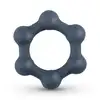 Boners - Hexagon Cockring With Steel Balls. Niezwykły ring ze stymulującymi stalowymi kulkami. 