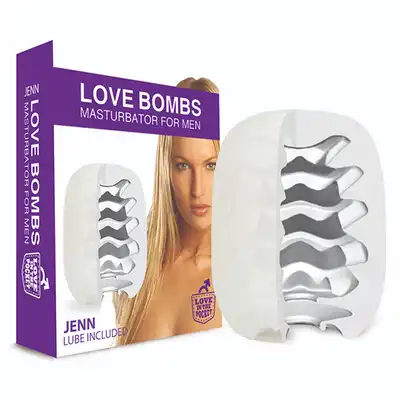 Love In The Pocket - Love Bombs Jenn. Mały masturbator kieszonkowy z żelowego silikonu. Ultra miękki i dyskretny. 
