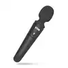 Yiva - Power Massager Black. Magiczna różdżka, klasyczny design i uniwersalny kolor.  