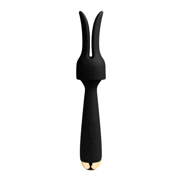 Svakom - Emma Neo Rabbit. Magiczna różdżka z dodatkową końcówką. Wodoodporny, podgrzewany, super mocny wibrator. 
