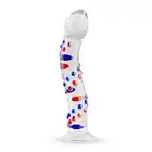 Gildo – Glass Dildo No. 3. Szklane dildo o falistym kształcie z kolorowymi detalami