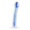 Gildo – Glass Dildo No. 4. Szklane dildo z niebieskimi detalami, precyzja i zmysłowa stymulacja w luksusowym wydaniu