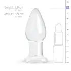 Gildo - Clear Glass Buttplug. Szklana wtyczka analna 9,9 cm!