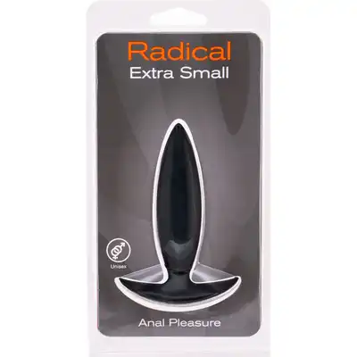 Radical - Korek analny silikonowy. Rozmiar extra small. Cienki. Dobry rozmiar dla początkujących. Unisex.