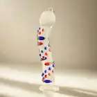 Gildo - Glass Dildo No. 3. Szklane dildo o falistym kształcie dla większej przyjemności, 18,5 cm. 