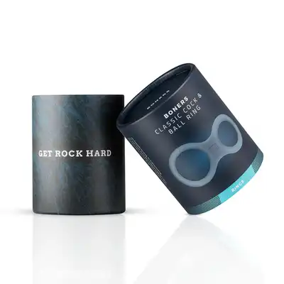 Boners - Silicone Cock Ring And Ball Stretcher. Elastyczny podwójny ring, wzmocnienie i wydłużenie doznań. 