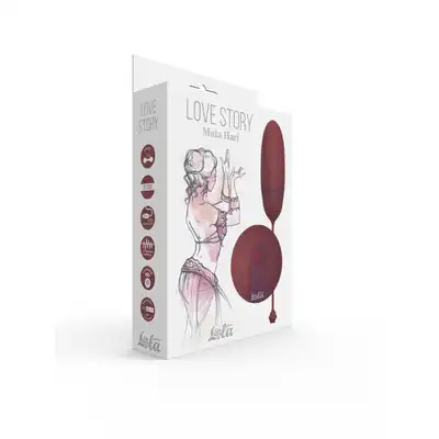 Egg with Remote Control Love Story Mata Hari Wine Red