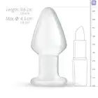 Gildo - Glass Buttplug No. 25. Klasyczna szklana wtyczka analna, 9,6 cm. 