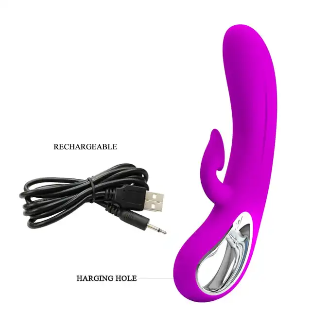 Pretty Love - Romance. Unikalny, wibrator z opcją ssania łechtaczki. 100% silikon. Różowy. 12 Programów ssania, 12 programów wibracji. USB.