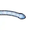 Gildo - Glass Dildo No. 5. Szklane niebieskie dildo, idealne do stymulacji punktu G. 18 cm!
