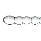 Gildo - Glass Dildo No. 19. Dwustronne, szklane dildo o specjalnej żebrowatej strukturze, 20 cm.