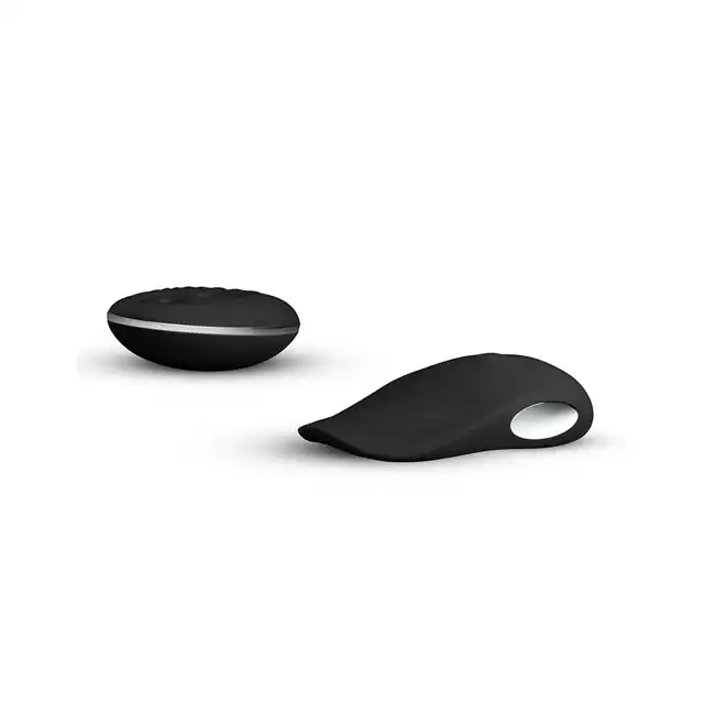 Sway Vibes - No. 3 Black. Stringi z wibratorem sterowanym na pilota. Mocny i dyskretny masażer. 