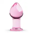 Gildo - Pink Glass Buttplug. Piękny, różowy plug analny 8,5 cm. 