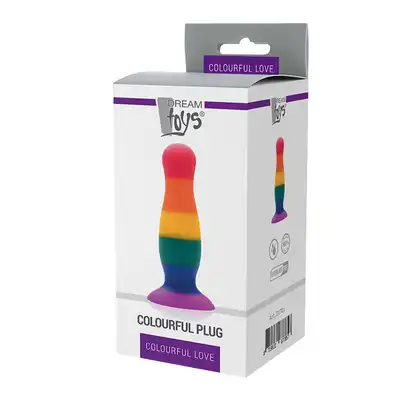 Dream Toys - Colorful Love Colorful Plug. 14,5 cm długości, 4 cm szerokości. Mega Sale!
