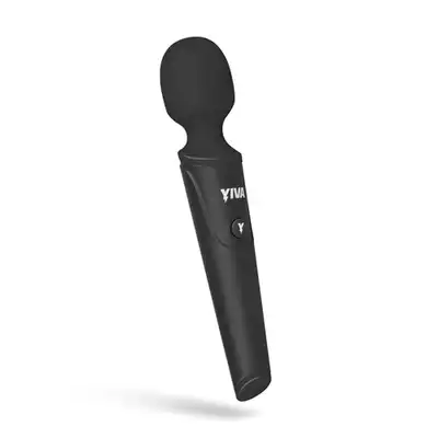 Yiva - Power Massager Black. Magiczna różdżka, klasyczny design i uniwersalny kolor.  