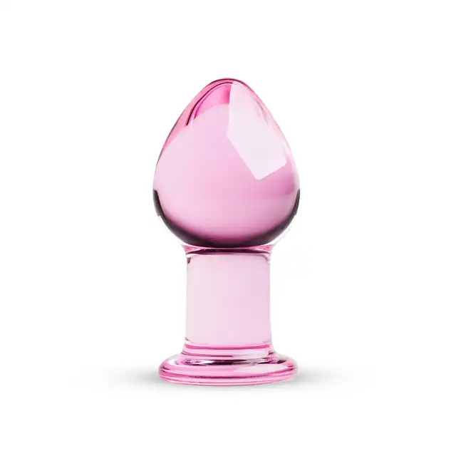 Gildo - Pink Glass Buttplug. Piękny, różowy plug analny 8,5 cm. 
