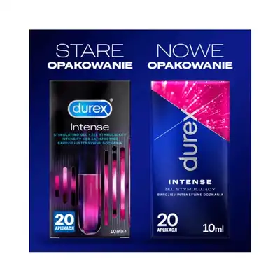 Durex - Intense Gel 10ml. Mega efektowny żel stymulujący dla kobiet. 20 orgazmów w jednej buteleczce.  Bestseller!