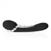 Sway Vibes - Wand Vibrator Black. Magiczna różdżka z ultra miękkiego, aksamitnego silikonu. Elegancki wzór. 